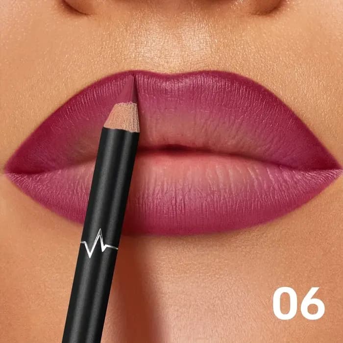 Pudaier Crayon à lèvres mat imperméable 6 couleurs – Formule longue durée et sans transfert