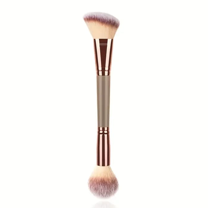 Pinceaux de maquillage pour fond de teint à double extrémité : parfaits pour l'application de liquides