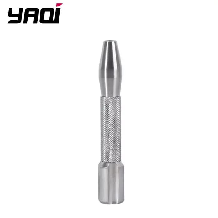 Yaqi Razzo Rocket Manche de rasoir de sécurité pour hommes en acier inoxydable