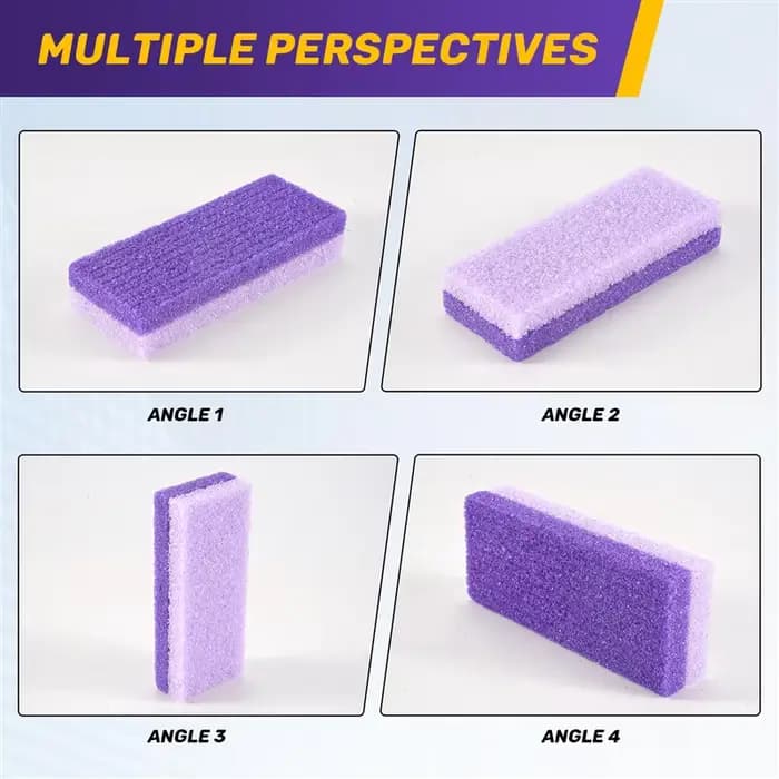 A52Q-4Pcs pied pierre ponce éponge