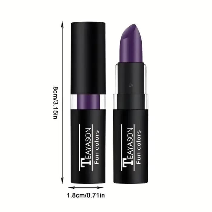 Rouge à lèvres mat violet imperméable-peinture de maquillage de scène créative d'halloween longue durée