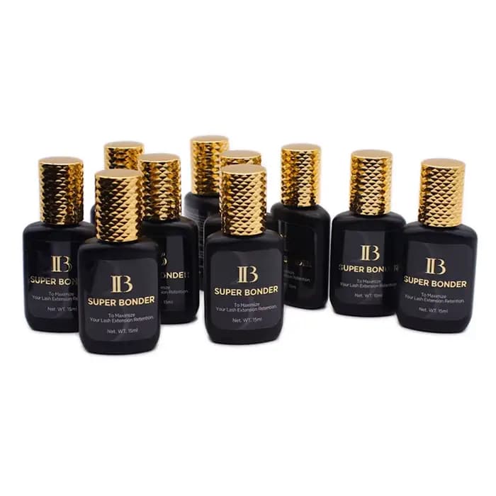 Agent de fixation IB SUPER BONDER, liquide Transparent pour Extensions de cils, colle, aide à l'adhé