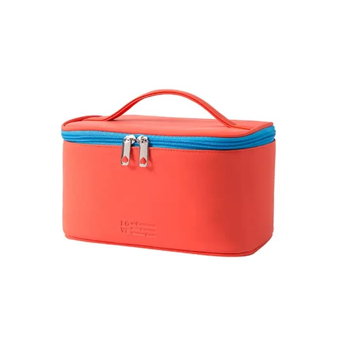 Trousse de maquillage à fermeture éclair pour femme