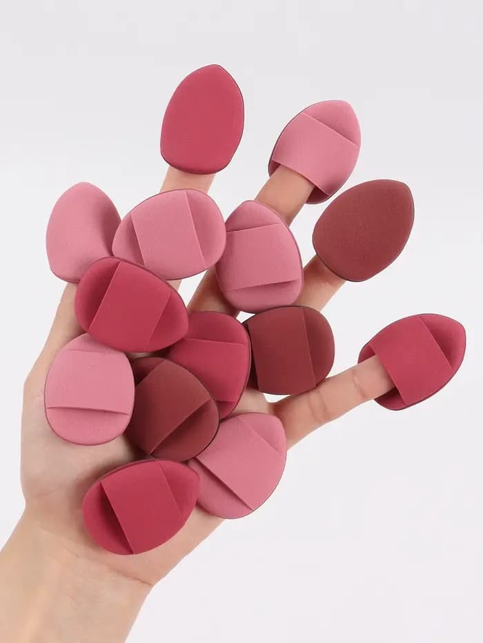 Ensemble de bouffantes de poudre éponge à coussin d'air pour les doigts
