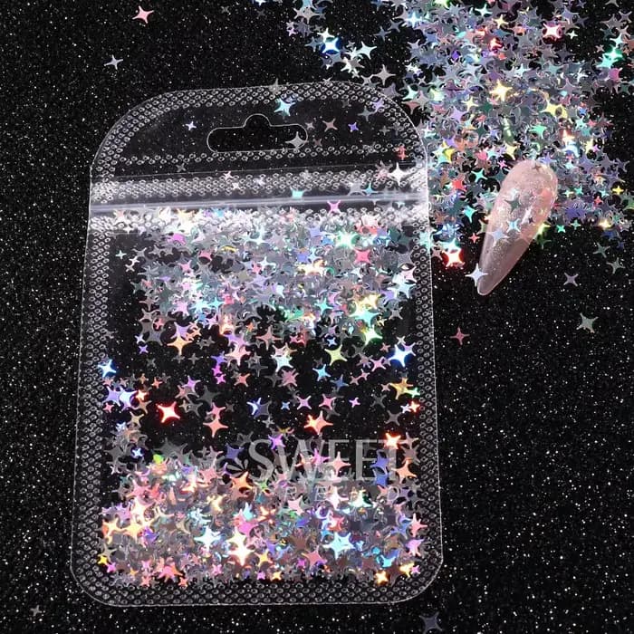 Paillettes holographiques pour ongles