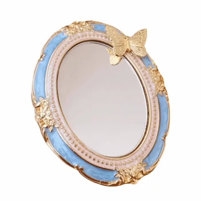 Miroir de maquillage rétro portable