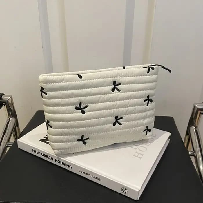 Trousse de maquillage mignonne avec fermeture éclair