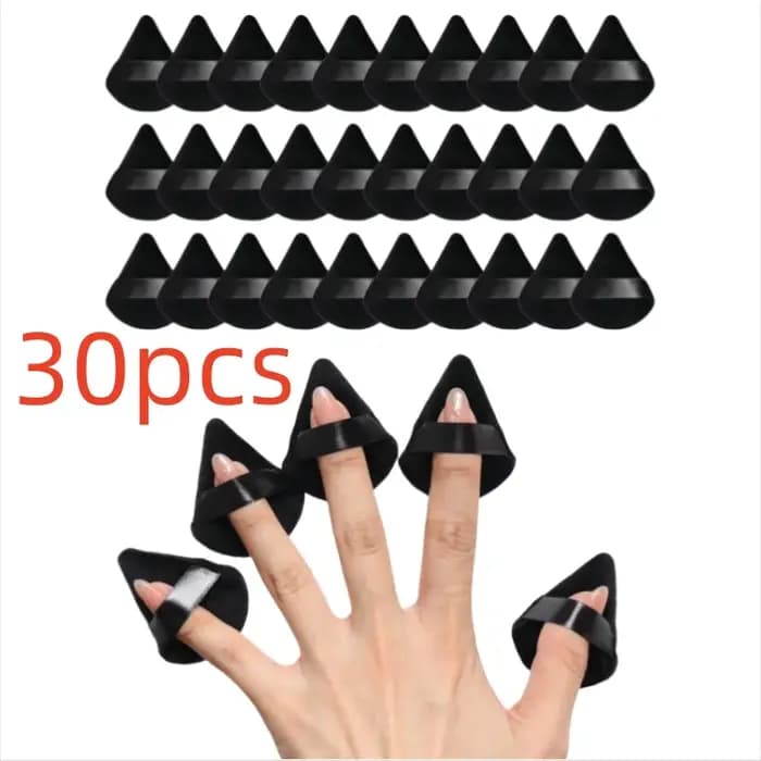 Mini éponge en velours triangle pour fond de teint