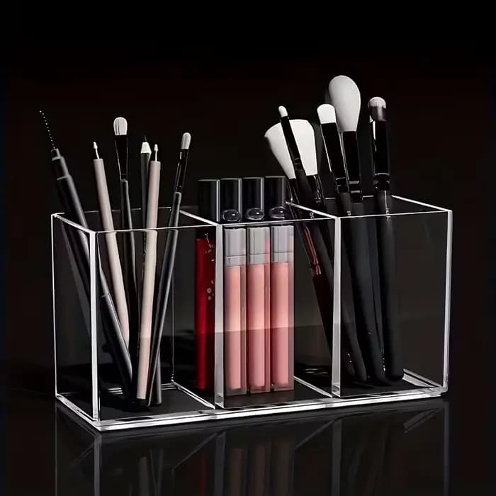 Boîte de rangement pour pinceaux de maquillage