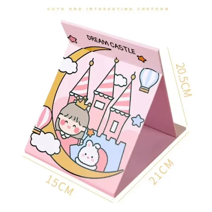 Miroir de maquillage Flexible autocollant Design rectangulaire