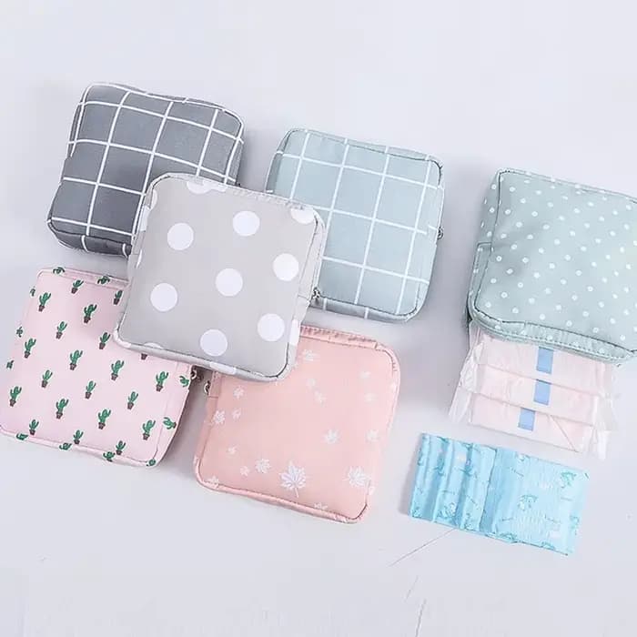 Petit sac cosmétique portable avec fermeture éclair pour fille, trousse de rangement pour rouge à lè