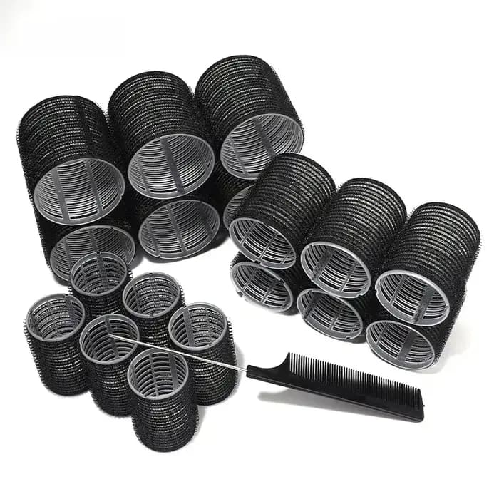 Rouleaux de bouclage de cheveux de différentes tailles pour la coiffure paresseuse bricolage, bigoud