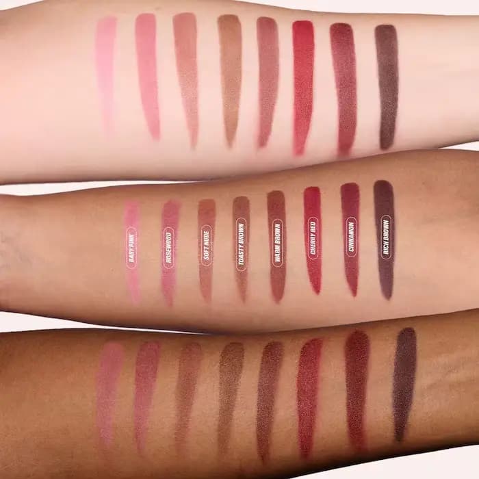 Crayon à lèvres Huda Beauty Nude Mat Imperméable Anti-transfert Rouge Cerise – Stylo Contour