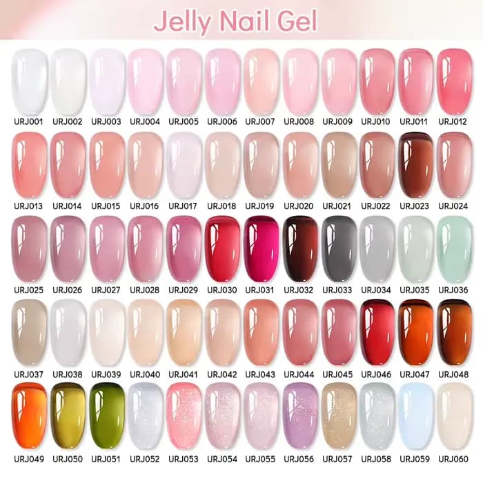 UR SUGAR 15ml gelée nue Gel vernis à ongles rose clair translucide couleur tremper UV LED Gel vernis