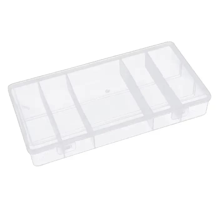 Organisateur d'outils d'extension de cils Vertical à 5 grilles, rectangulaire Transparent avec couve