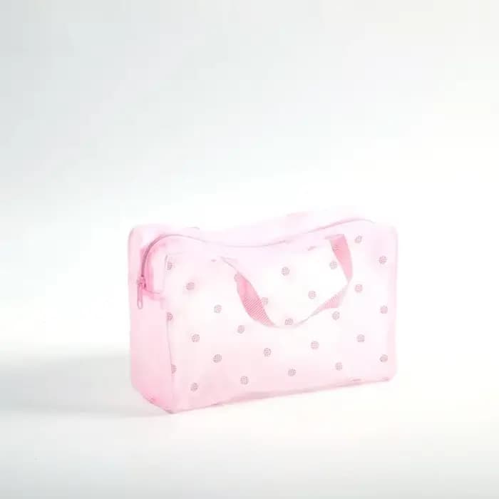 Trousse de toilette transparente en PVC pour femme