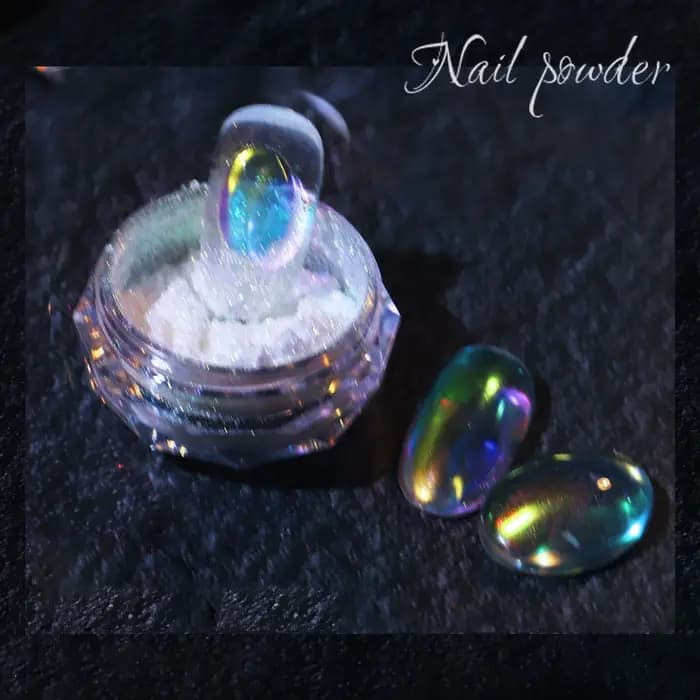 Paillettes pour ongles Aurora glace Transparent Laser magique