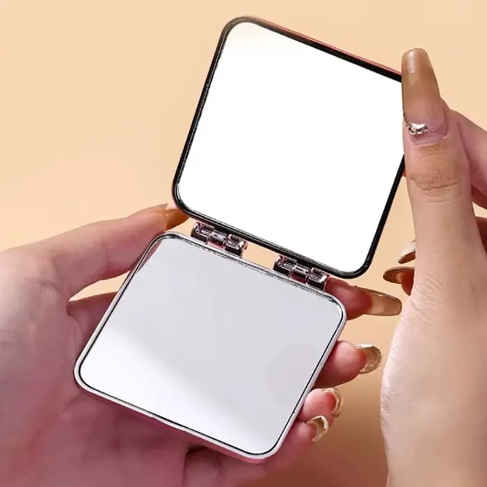 Mini Miroir de Maquillage Carré Pliable
