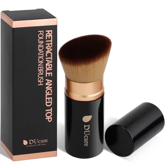 Pinceau de maquillage rétractable DUcare pour fond de teint liquide