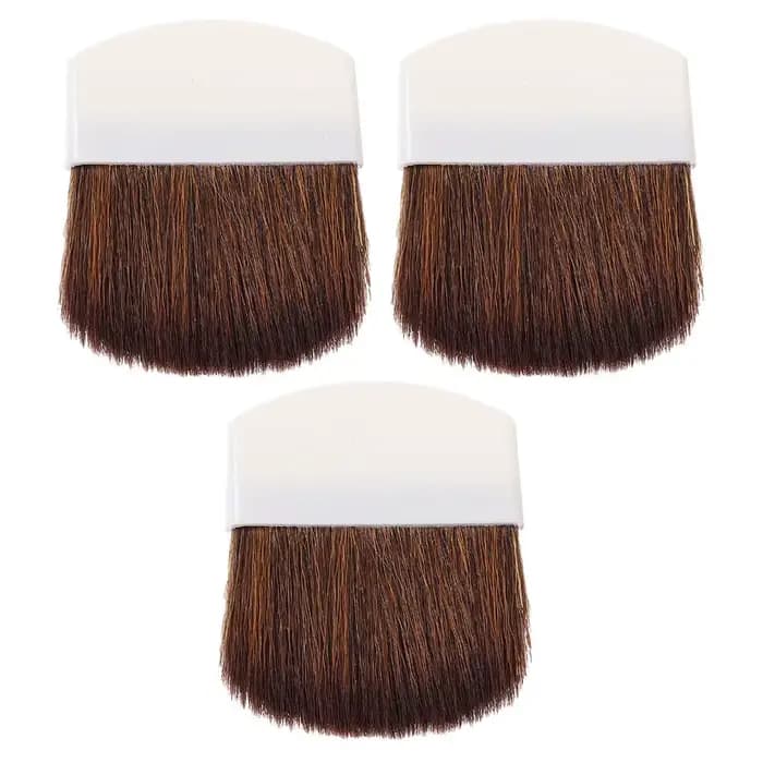 Lot de 3 mini-pinceaux de maquillage compacts