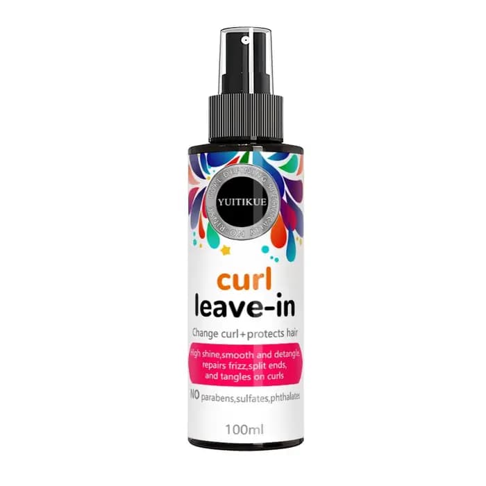 YUITIKUE Spray capillaire sans rinçage pour boucles | Protège