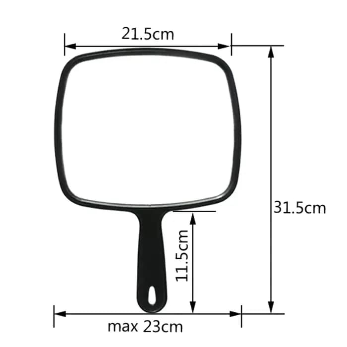 Miroir de coiffeur professionnel avec poignée