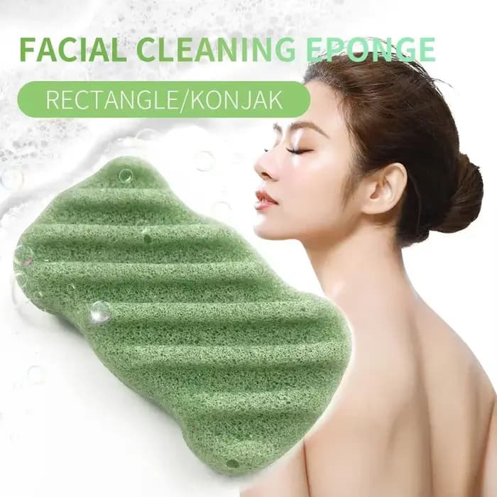 Éponge cosmétique Konjac naturelle en forme d'hémisphère