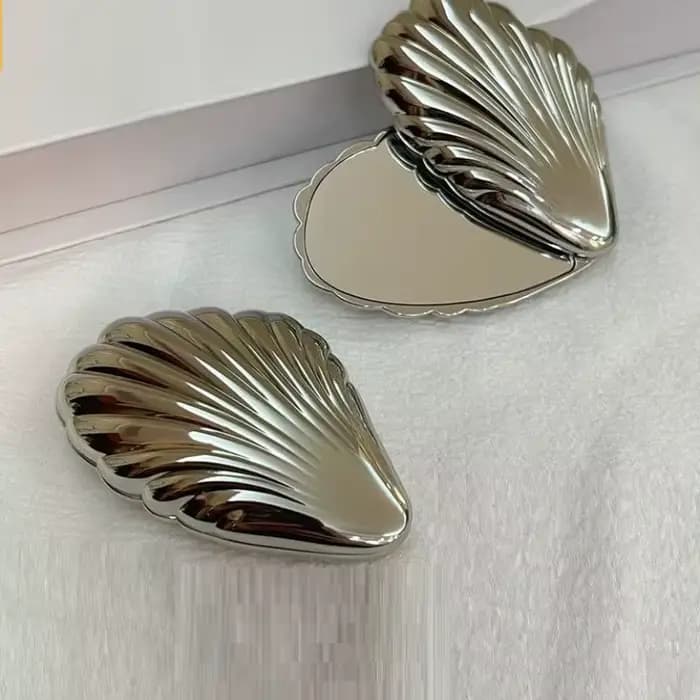 Miroir de maquillage de formes rondes carrées pour fille
