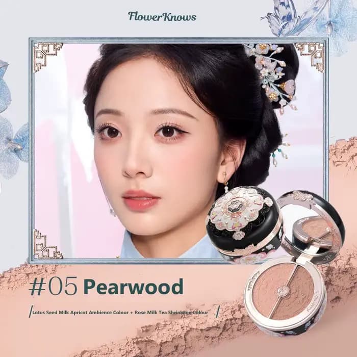Fleur sait fraise Rococo série fard à joues en relief poudre Fine maquillage lisse longue durée fard