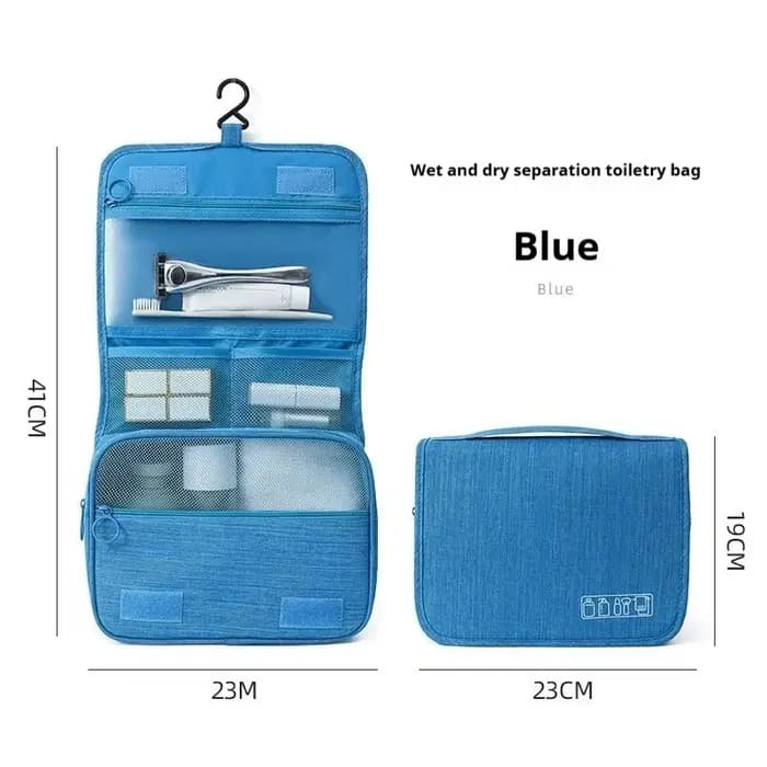Trousse de Toilette Pliable Suspendue pour Rangement