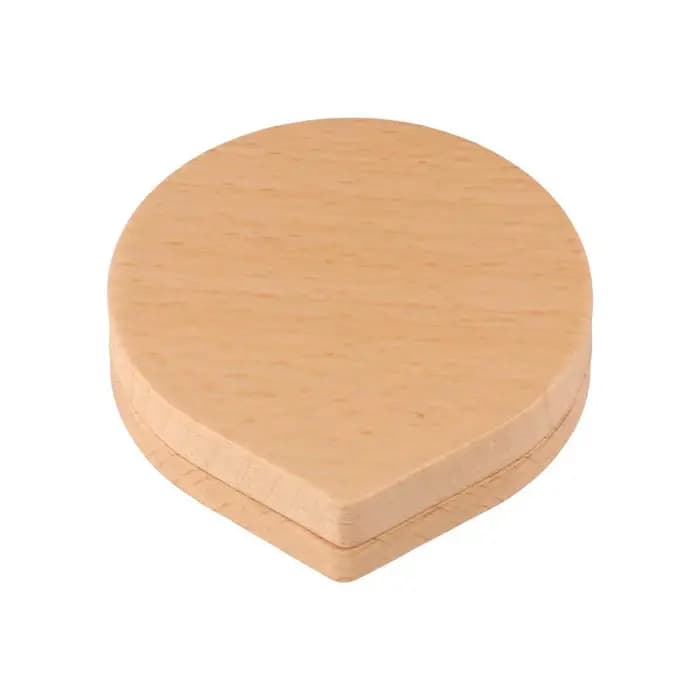Mini Black Walnut Wood Makeup Mirror Rotatable Foldable Rotating Cosmetic