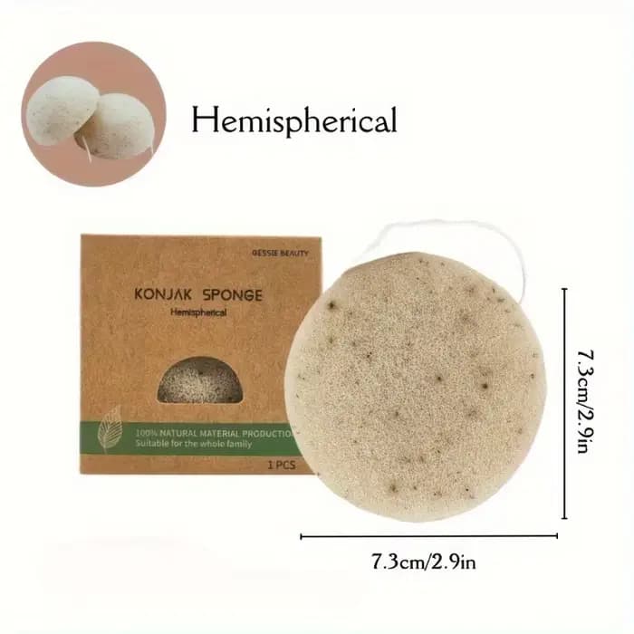 2 éponges Konjac pour un nettoyage en profondeur pour homme et femme