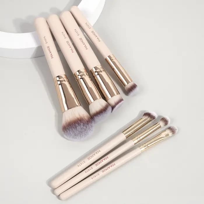 MAANGE 7 pièces/ensemble pinceaux de maquillage pour fond de teint cosmétique poudre correcteur Blus