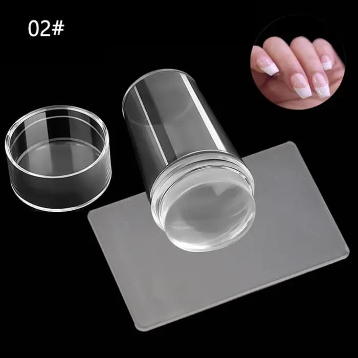 French manucure stamping nail art pochoir tampon ongle