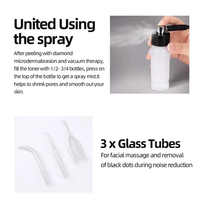 Machine de beauté 3 en 1Diamond MicrodermDelhi, vaporisateur d'eau, extinction sous vide, anti-rides