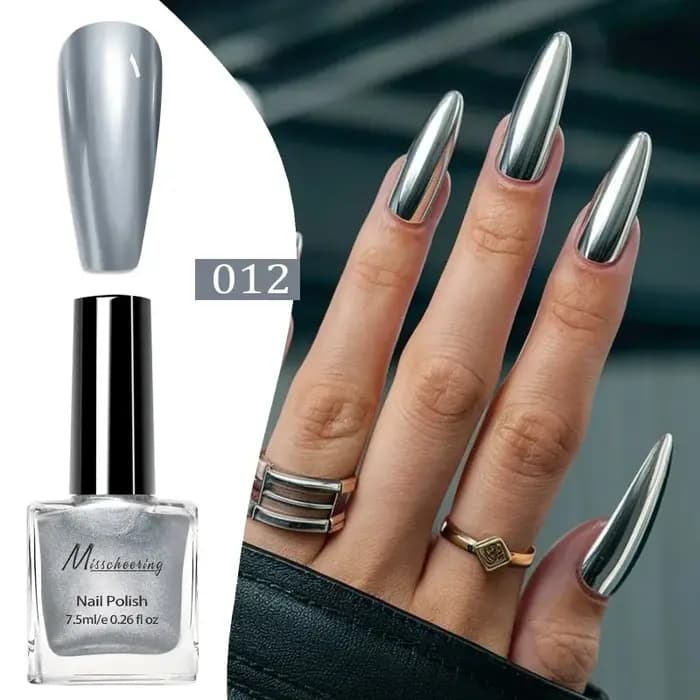 Vernis à ongles effet miroir métallique 12 couleurs