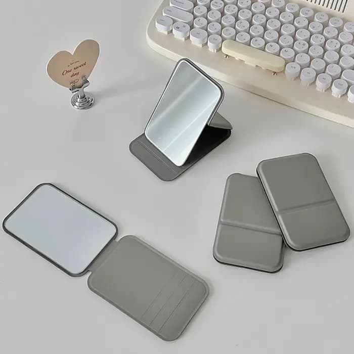 Mini miroir cosmétique pliable haute définition