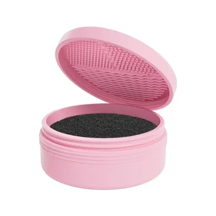 Boîte de nettoyage de pinceaux de maquillage
