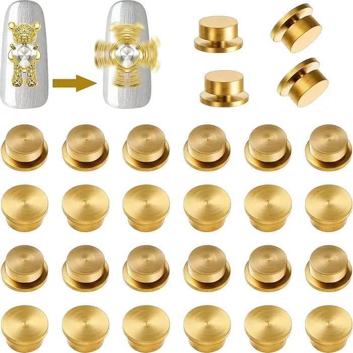 15 pièces rotatif ongles breloques 3D Nail Art