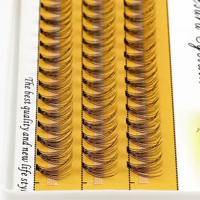 1 boîte/60 paquets de cils de vison naturel 3D russe extension de cils individuelle 10D grappe de ci