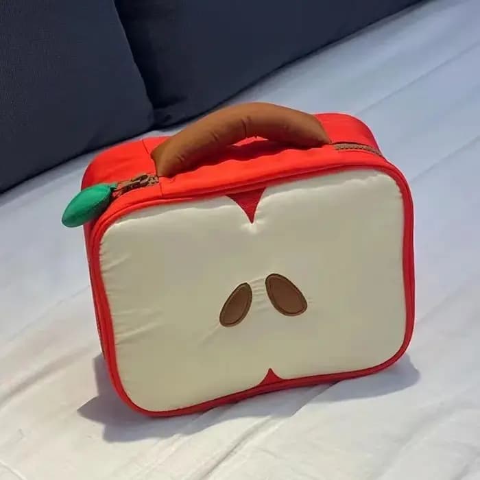 Dessin animé pomme modèle sac de maquillage femmes voyage stockage Pounch cosmétiques toilette