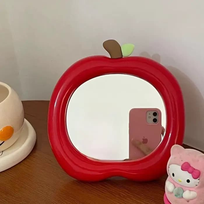 Miroir de maquillage Apple de bureau Portable