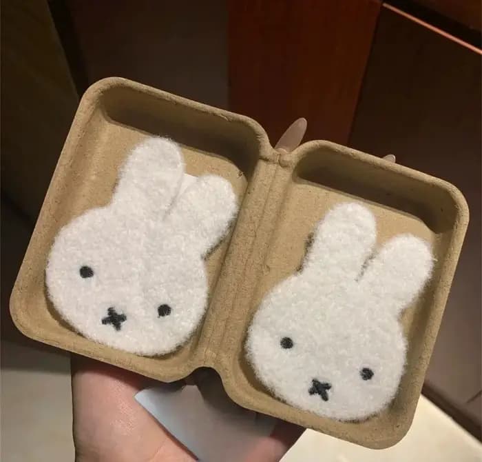 Pince à cheveux Miffy en peluche mignonne - Fixateur de frange pour fille