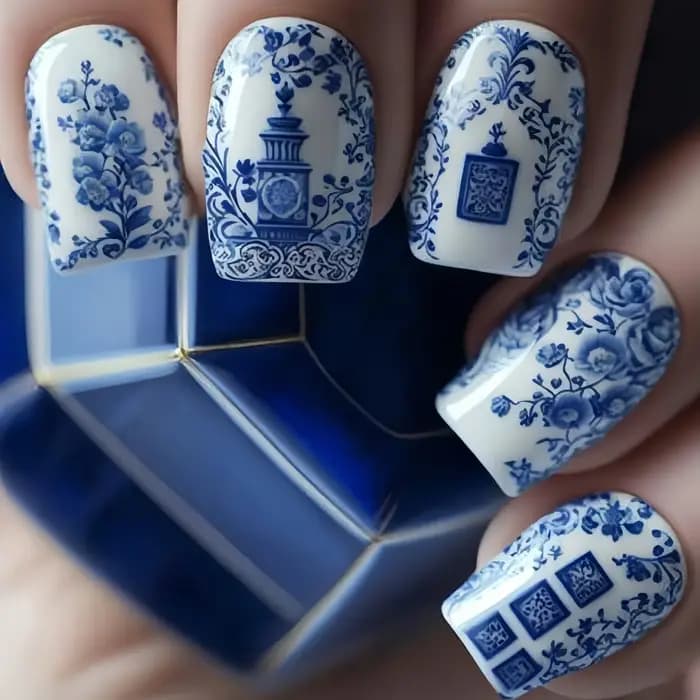 Faux Ongles Mi-Longs à la Mode