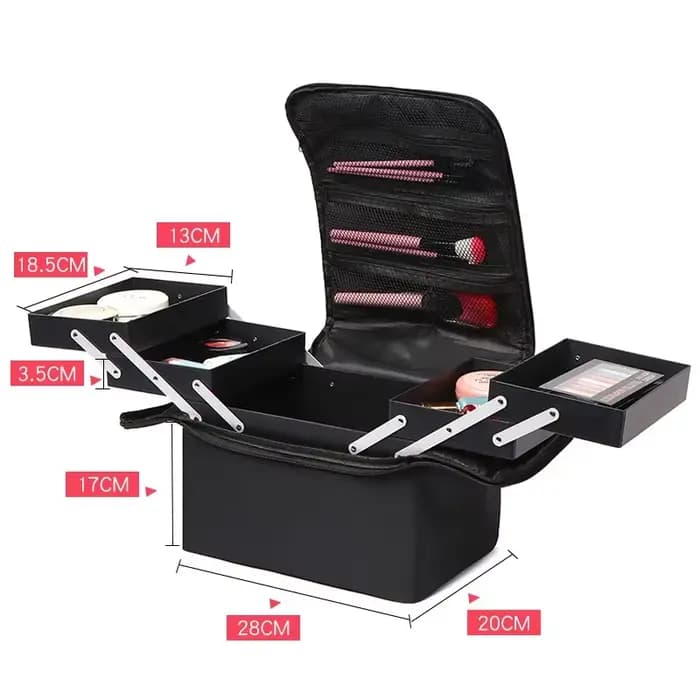 Trousse de Maquillage Professionnelle Multi-couches Grande Taille