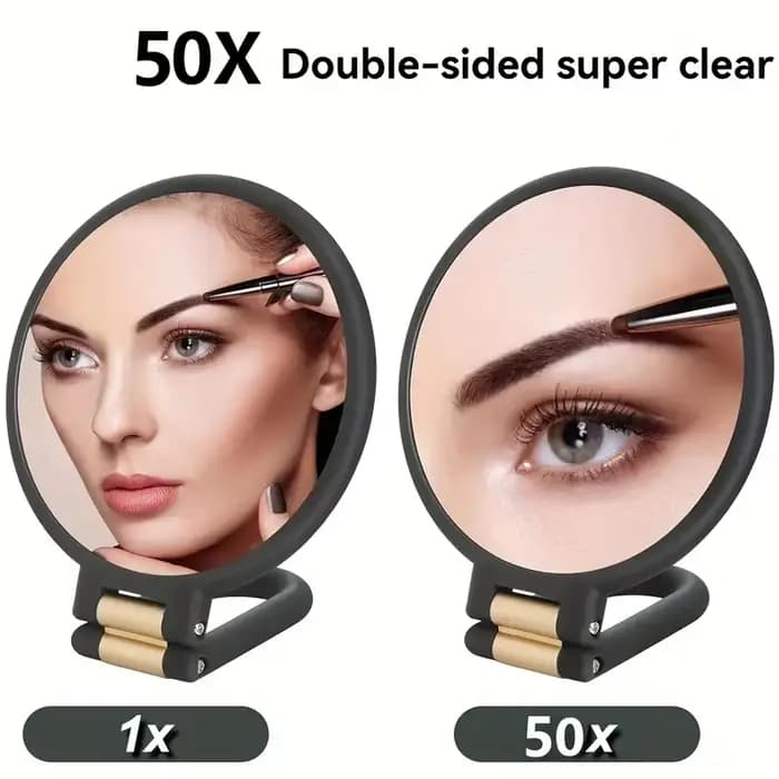 Miroir grossissant 50x avec grossissement double face 1X/50X