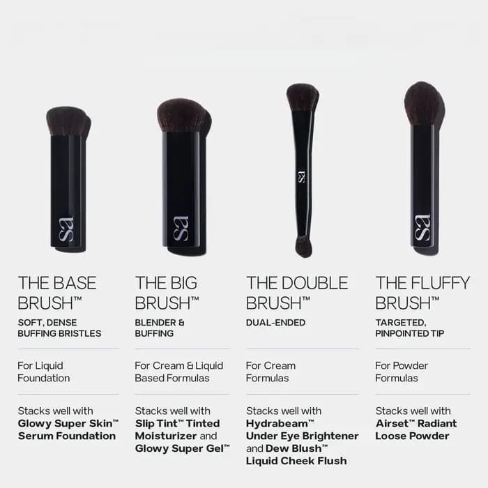 SAIEBEAUTY The Big Liquid Foundation Brush Brosse de maquillage multi-usage douce et moelleuse pour le polissage et le mélange de construction
