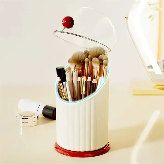 Boîte de rangement pour pinceaux de maquillage