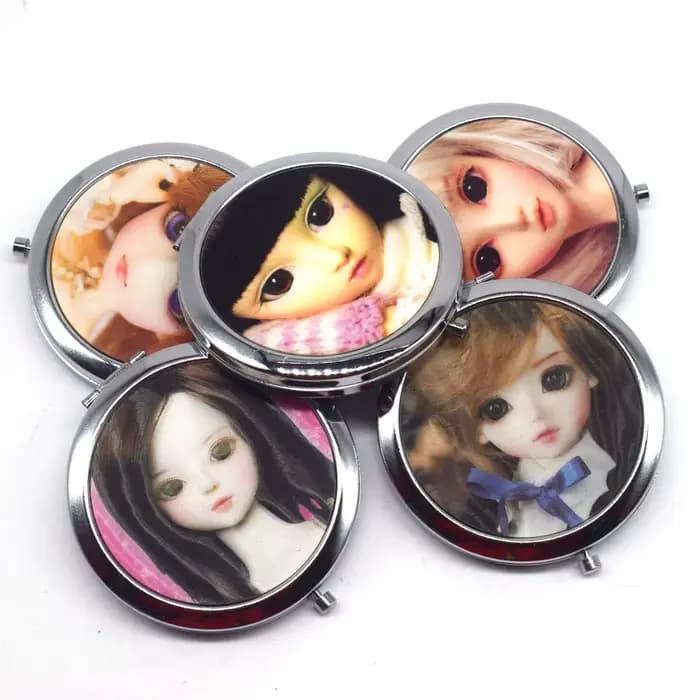 Mini miroir de maquillage de poche