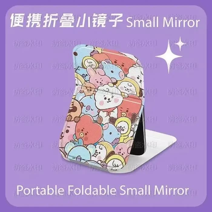 Miroir pliant mignon BT21 Idol 2026